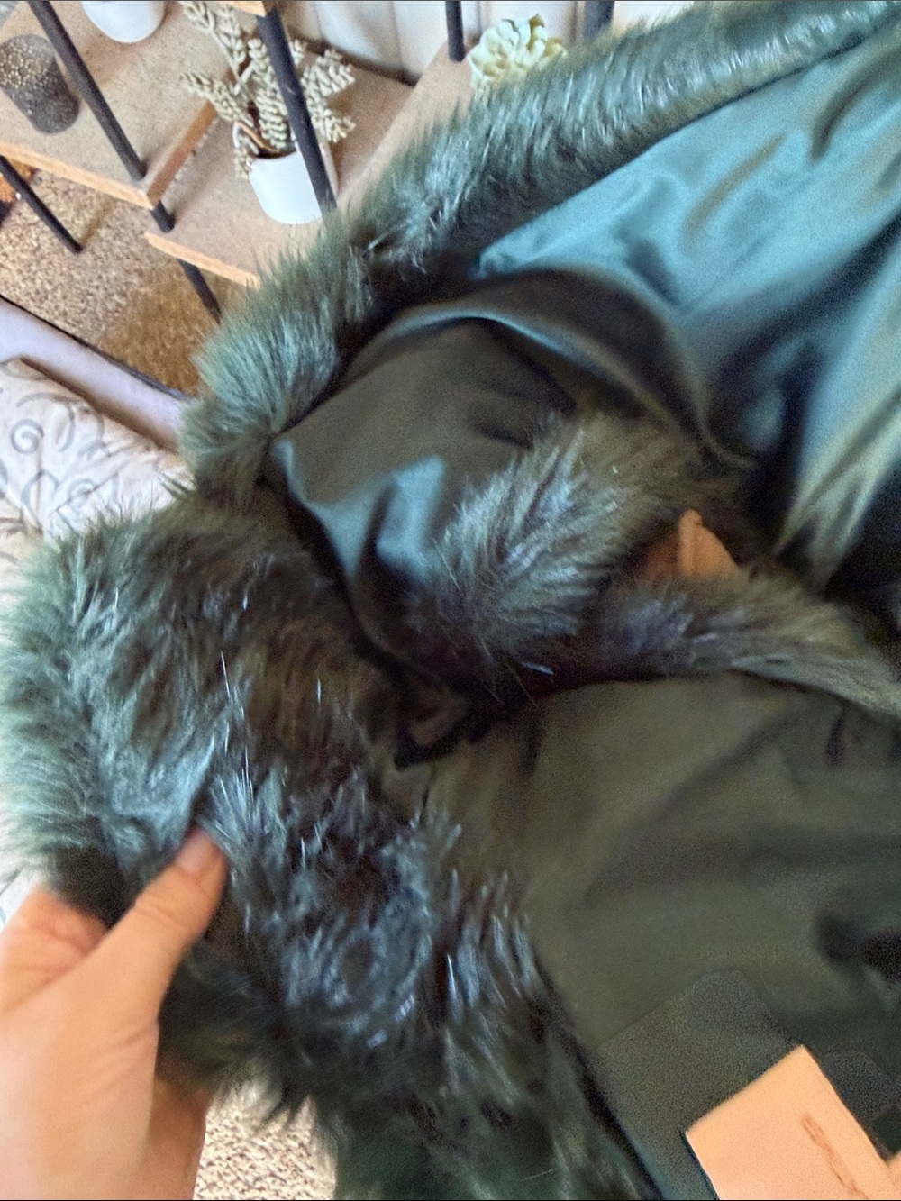 Gibson Latimer Deep Green Faux Fur Teddy Jacket XL - Picture 11 of 16
